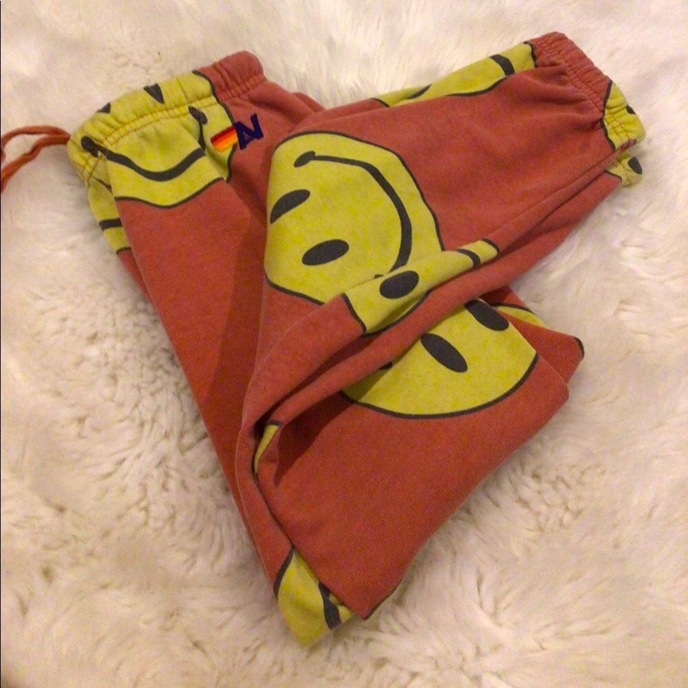 Aviator Nation Rare Smiley Sweatpants